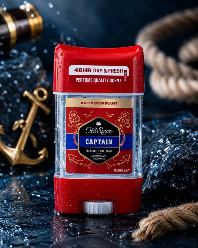 مام ژلی ضد تعریق اولد اسپایس مدل Captain Anti-Perspirant ژله ای حجم 63 گرم