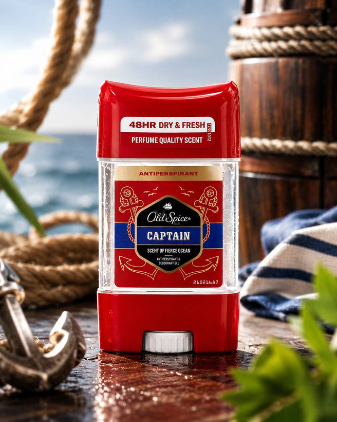 مام ژلی ضد تعریق اولد اسپایس مدل Captain Anti-Perspirant ژله ای حجم 63 گرم