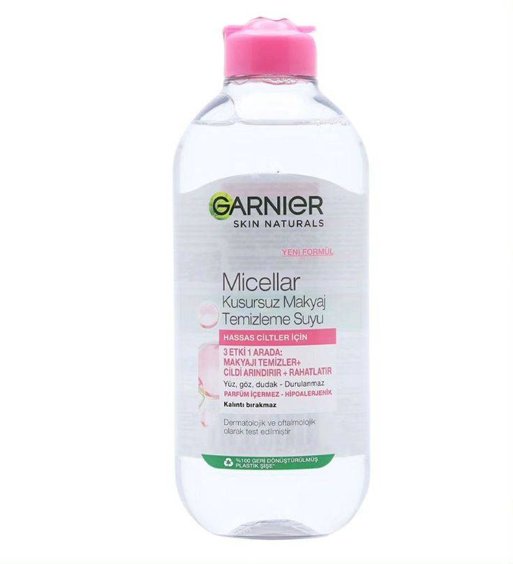 میسلار واتر گارنیر صورتی Skin Naturals مدل All-in-1