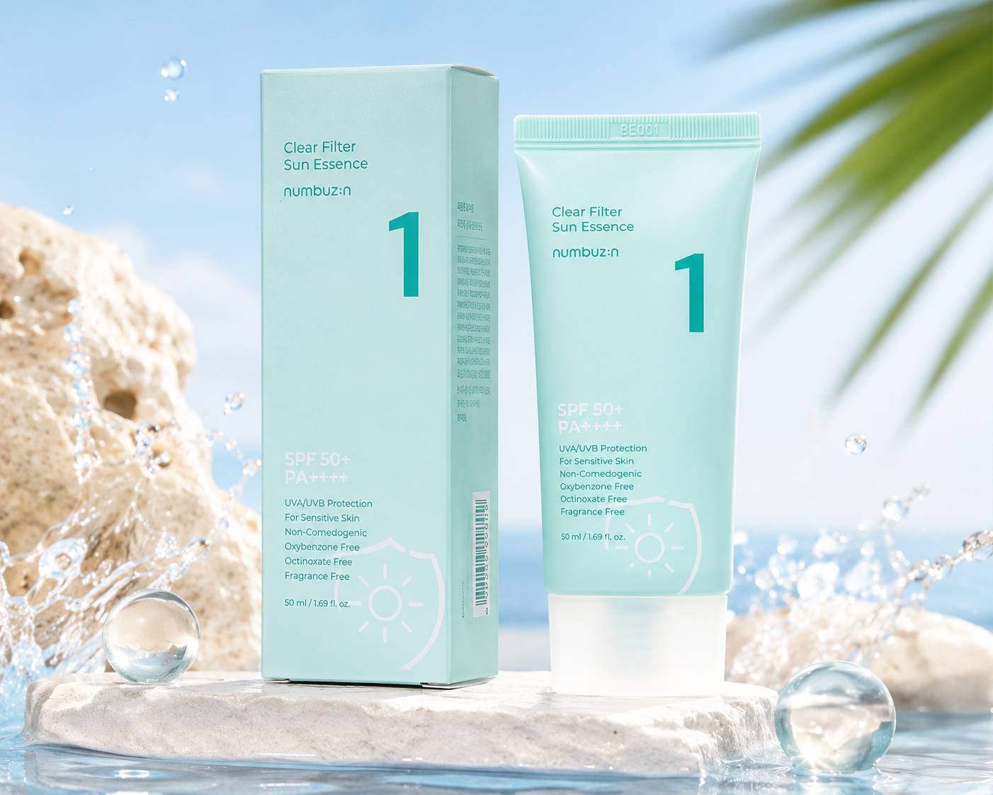 ضد آفتاب نامبوزین شماره ۱ Clear Filter Sun Essence SPF50+ PA