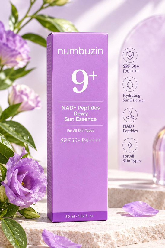ضدآفتاب نامبوزین 9+ NAD+ Peptides Dewy Sun Essence SPF50+ PA++++
